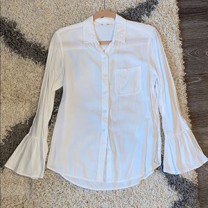 🌊BeachLunchLounge Ruffle Sleeve Blouse